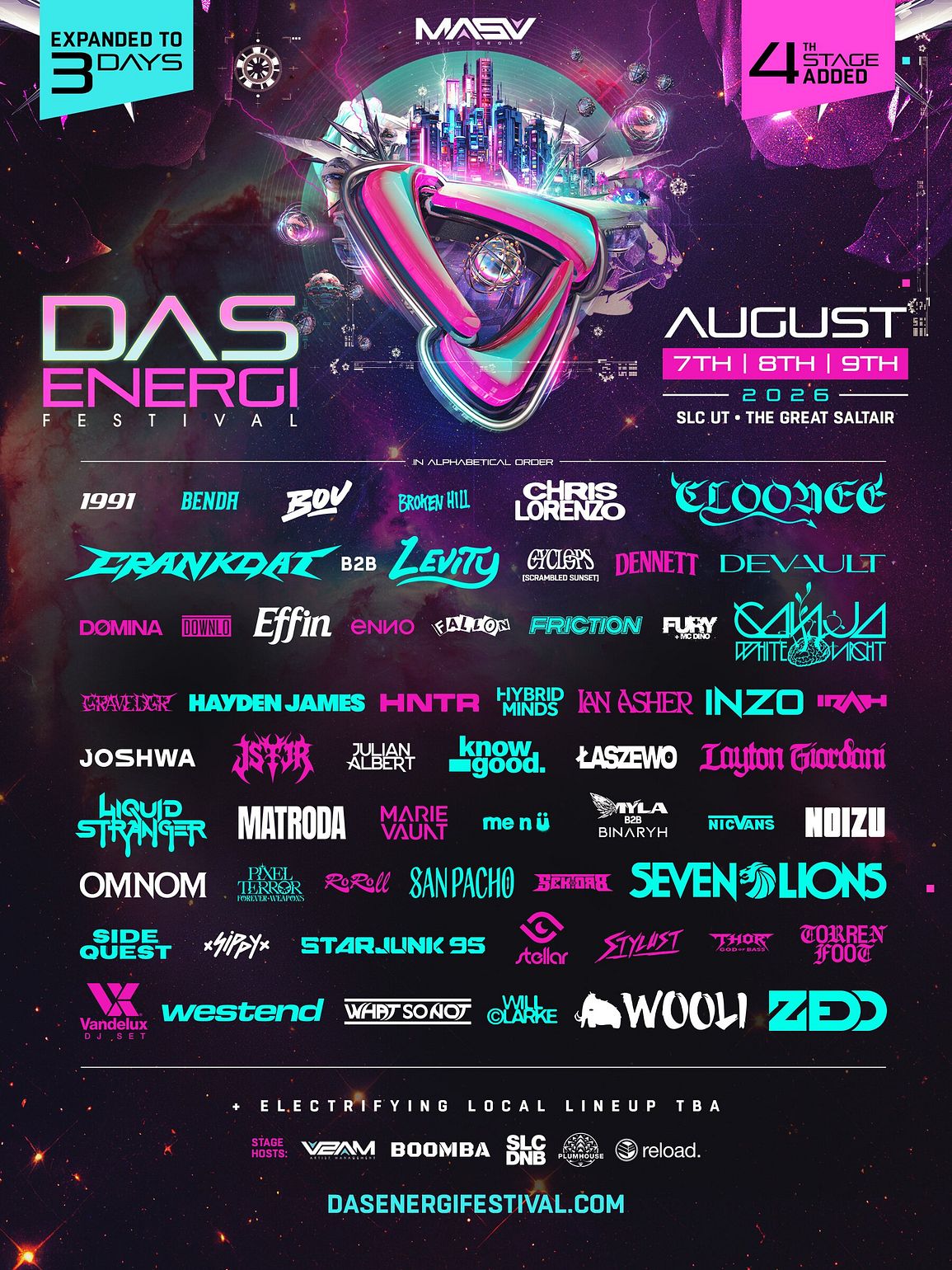 Das Energi 2026 official lineup