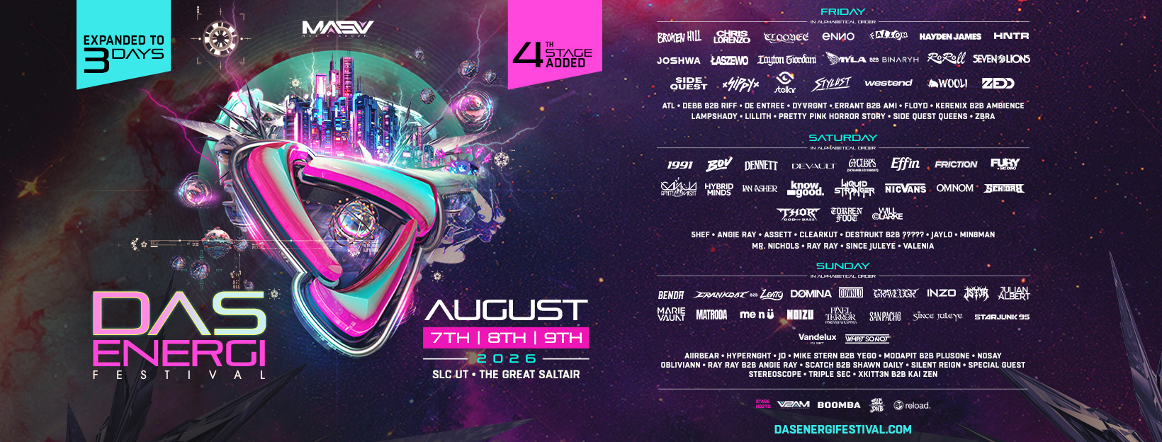 Das Energi 2026 official lineup