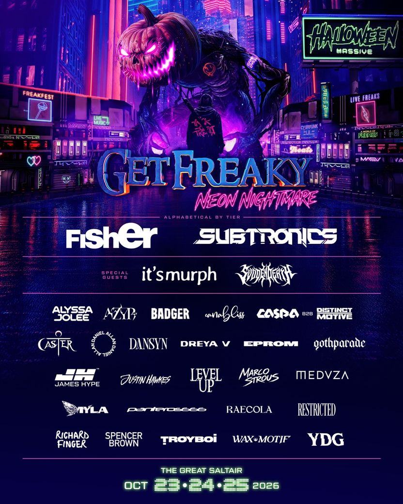 Get Freaky 2026 official lineup